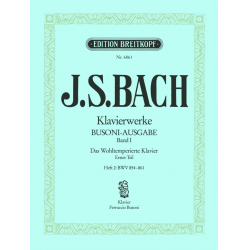Sämtliche Klavierwerke in 25 Bänden - Johann Sebastian Bach / Arr. Ferruccio Busoni