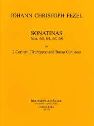 Sonatinen Nr. 63, 64, 67, 68 - Johann Christoph Pezel