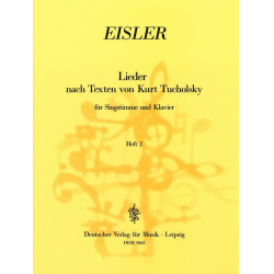 Lieder nach Texten von Kurt Tucholsky - Hanns Eisler