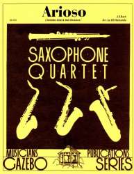 Arioso  4 Saxophone (SATBar) - Johann Sebastian Bach / Arr. Bill Holcombe