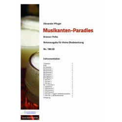 Musikanten-Paradies - Ausgabe Kleine Blasbesetzung - Alexander Pfluger / Arr. Alexander Pfluger