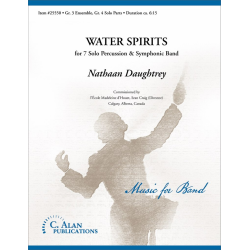 Water Spirits for 7 Solo Percussion & Symphonic Band - Nathan Daughtrey