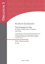 Trio G-Dur : für Flöte, Violine (2 Violinen) und Viola - Florian Leopold Gassmann