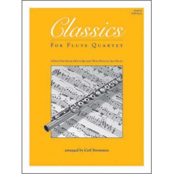 Classics For Flute Quartet - Full Score - Diverse / Arr. Carl Strommen