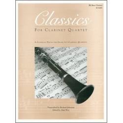 Classics For Clarinet Quartet - Bb Bass Clarinet - Diverse / Arr. Eric Johnson
