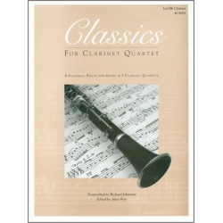 Classics For Clarinet Quartet - 2nd Bb Clarinet - Diverse / Arr. Eric Johnson