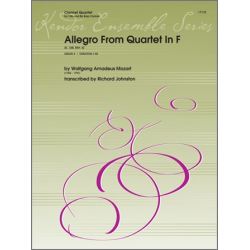 Allegro From Quartet In F (K. 168, Mvt. 4) - Wolfgang Amadeus Mozart / Arr. Richard Johnston