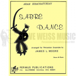 Sabre Dance für 3-7 Spieler (Percussion) -Aram Khachaturian / Arr.James Moore