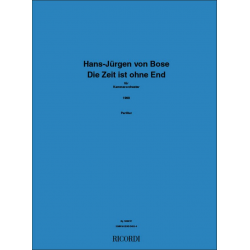 Hans-Jürgen von Bose : DIE ZEIT IST OHNE END