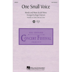 One Small Voice (2-Part) - Jeff Moss / Arr. Roger Emerson