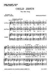 Tschaikowsky: Child Jesus Two Part Song