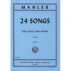 24 SONGS Vol.I L.Vce Pft - Gustav Mahler