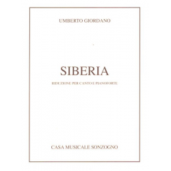 Siberia Klavierauszug (it) - Umberto Giordano
