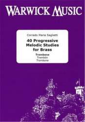 40 Progressive Melodic Studies for Brass - Corrado Maria Saglietti