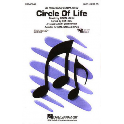 Circle of Life : for synthesizer, - Elton John