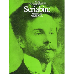 Albumblatt op. 45,1 : für Klavier - Alexander Skrjabin / Scriabin