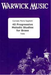 40 Progressive Melodic Studies for Brass - Corrado Maria Saglietti