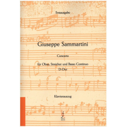 Konzert D-Dur für Oboe, Streicher und Bc -Giuseppe Sammartini