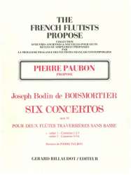 BOISMORTIER, Joseph Bodin : SIX CONCERTOS OPUS 38 VOLUME 1 - Joseph Bodin de Boismortier