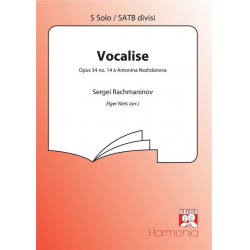 Vocalise : for soprano - Sergei Rachmaninov (Rachmaninoff)