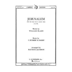 Jerusalem And Did Those Feet In Ancient Time (SATB) - Sir Charles Hubert Parry / Arr. Maurice Jacobson