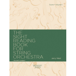 Sight Reading Book For String Orchestra  Score - Jerry A. West