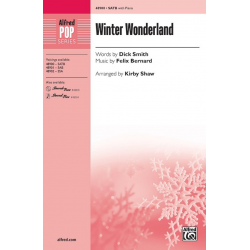 Winter Wonderland SATB - Felix Bernard / Arr. Kirby Shaw