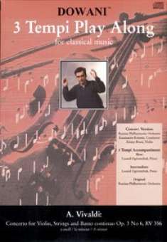 Konzert für Violine, Streicher und B.c. op. 3 Nr. 6, RV 356 in a-moll (Solostimme + 1 CD)