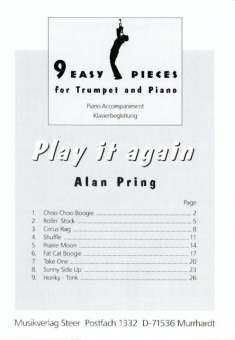 Play it again - 9 Easy Pieces for Trumpet (Play Along) - Klavierbegleitstimme