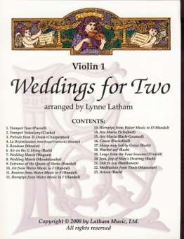 Weddings for Two Violin 2