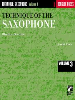 The Technique of the Saxophone Vol.3 Rhythm Studies