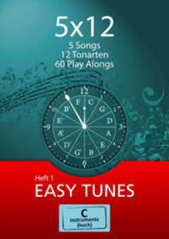 5x12 - Easy Tunes (Heft 1) - C-Instrumente (hoch): Flöte, Oboe