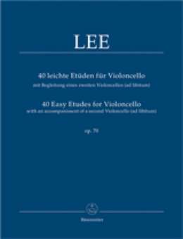 40 leichte Etüden für Violoncello mit Begleitung eines zweiten Violoncello (ad libitum) op. 70