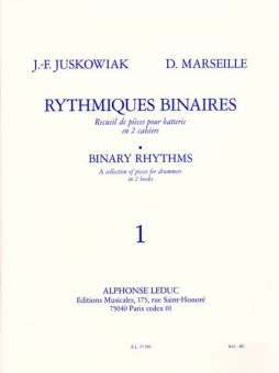 Rhythmiques Binaire für Schlagzeug Heft 1