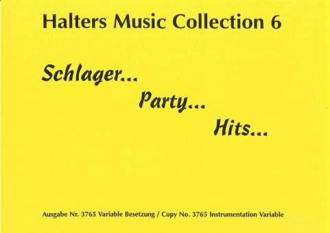 HMC6 Schlager-Party-Hits - Sammlung 01 - 1. Stimme in C' - Flöte