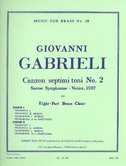 Canzon Septimi Toni No.2 (4 Trompeten + 4 Posaunen)