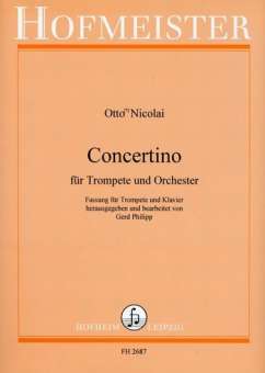 Concertino für Trompete und Orchester - Ausgabe Trompete & Klavier