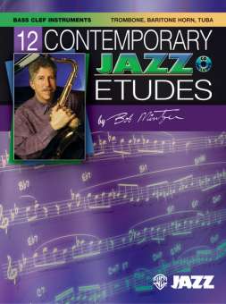 12 Contemporary Jazz Etudes - Bass Clef Instruments
