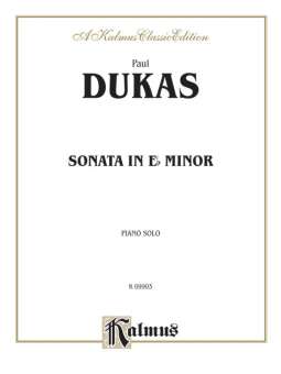 Sonata in e Flat Minor : for piano
