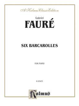 6 Barcarolles : for piano