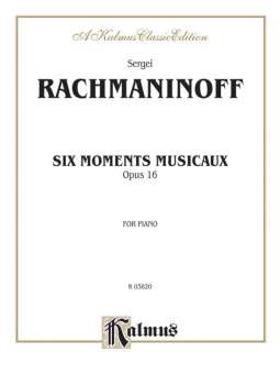 6 moments musicaux op.16 : for piano