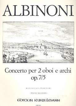 Concerto C-Dur op.7,5 für 2 Oboen