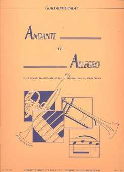 Andante et Allegro pour cornet en Sib ou saxhorn Sib ou trompette en Ut our Sib et piano