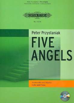 Five Angels (+CD) : für Violoncello und Klavier