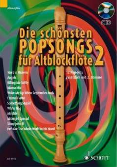 Die schönsten Popsongs für Alt-Blockflöte Band 2