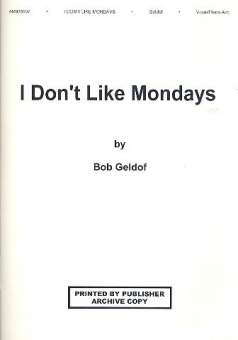I don't like Mondays : for piano,