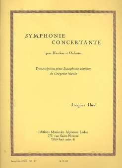 Symphonie concertante pour hautbois et orchestre :