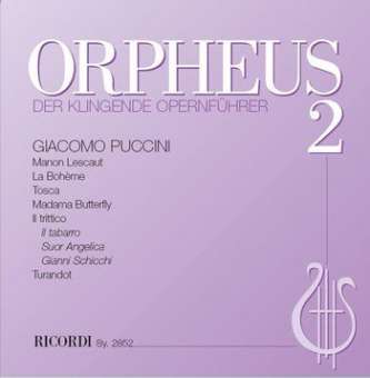 Orpheus Band 2 - Puccini : CD