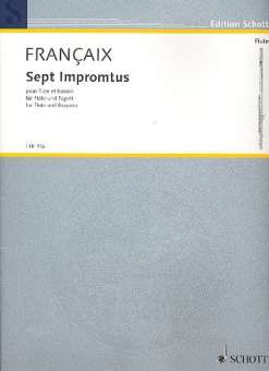 7 Impromptus (1977) : pour flute et bassoon