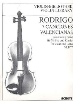 7 Canciones valencianas: für Violine